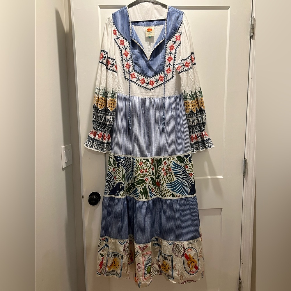 Farm Rio Pineapple Beach dress